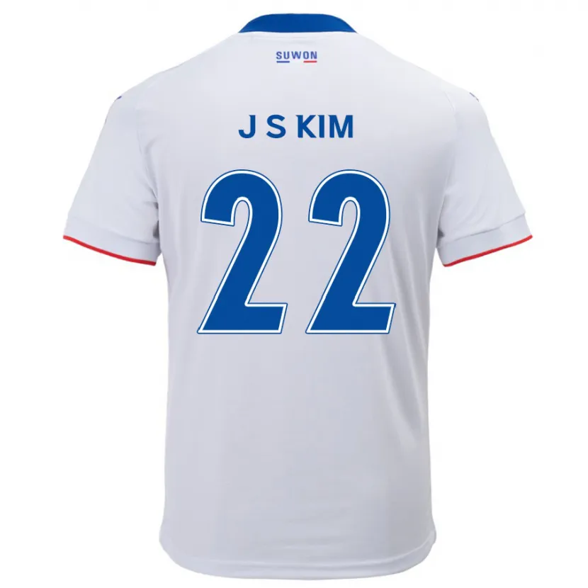 Danxen Kid Sang-Jun Kim #22 White Blue Away Jersey 2024/25 T-Shirt