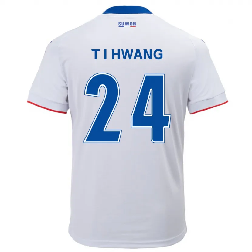 Danxen Kid In-Taek Hwang #24 White Blue Away Jersey 2024/25 T-Shirt