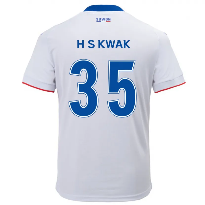 Danxen Kid Sung-Hoon Kwak #35 White Blue Away Jersey 2024/25 T-Shirt