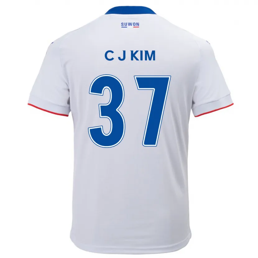 Danxen Kid Joo-Chan Kim #37 White Blue Away Jersey 2024/25 T-Shirt