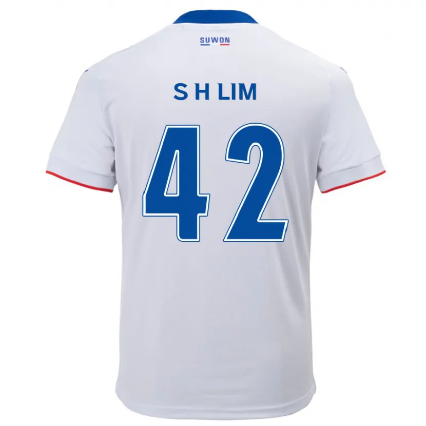 Danxen Kid Hyun-Sub Lim #42 White Blue Away Jersey 2024/25 T-Shirt