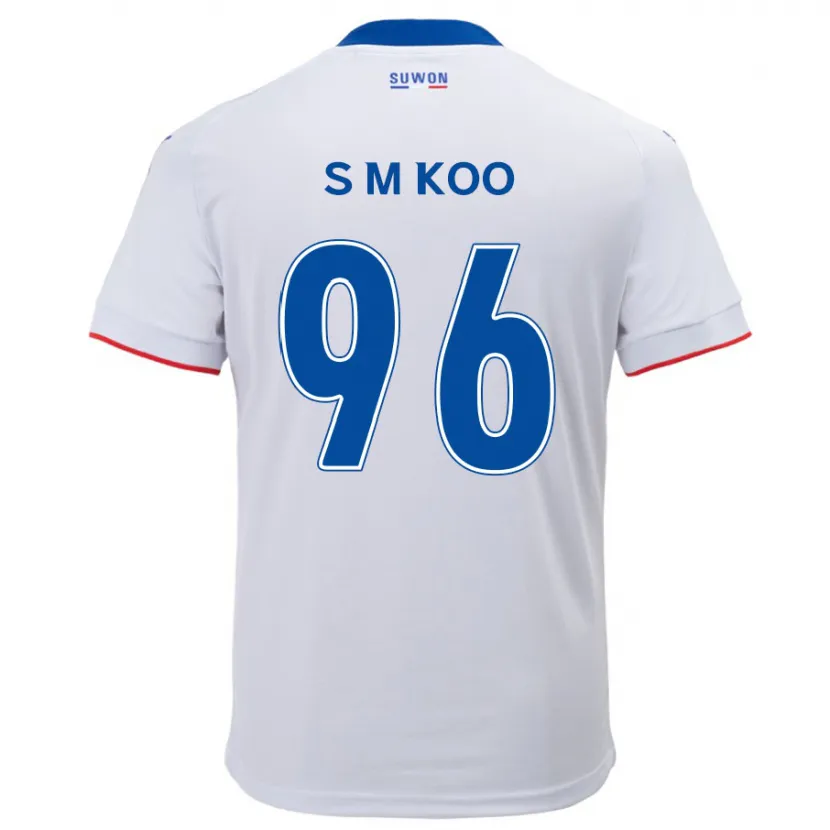 Danxen Kid Min-Seo Koo #96 White Blue Away Jersey 2024/25 T-Shirt