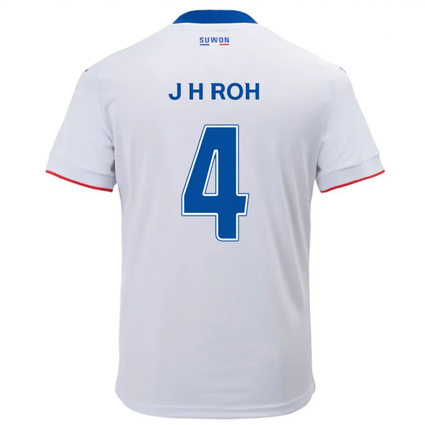 Danxen Kid Hyun-Jun Roh #4 White Blue Away Jersey 2024/25 T-Shirt