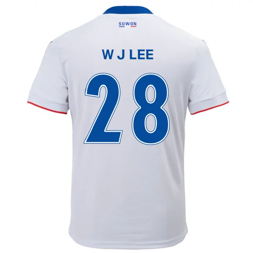 Danxen Kid Jun-Woo Lee #28 White Blue Away Jersey 2024/25 T-Shirt