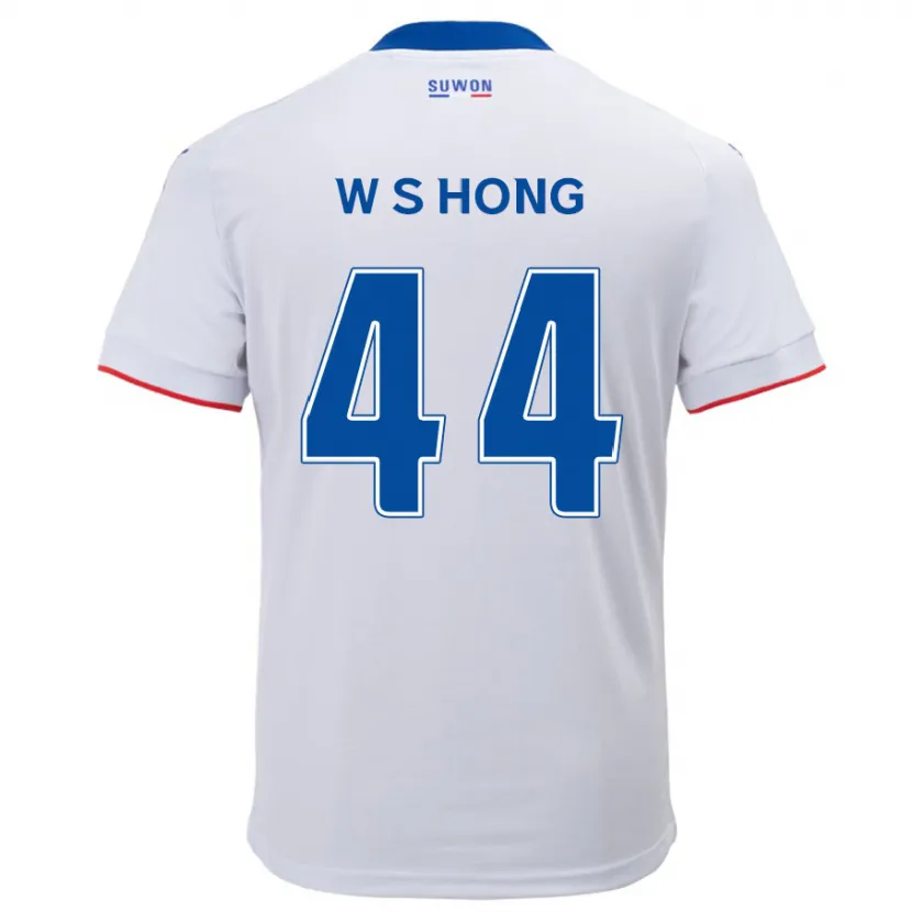 Danxen Kid Sang-Won Hong #44 White Blue Away Jersey 2024/25 T-Shirt