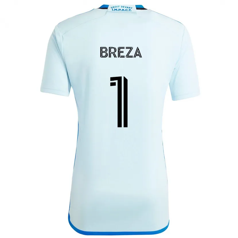 Danxen Kid Sebastian Breza #1 Ice Blue Away Jersey 2024/25 T-Shirt