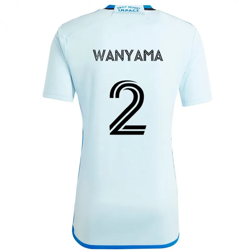 Danxen Kid Victor Wanyama #2 Ice Blue Away Jersey 2024/25 T-Shirt