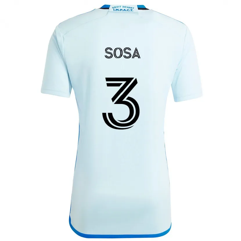 Danxen Kid Joaquín Sosa #3 Ice Blue Away Jersey 2024/25 T-Shirt