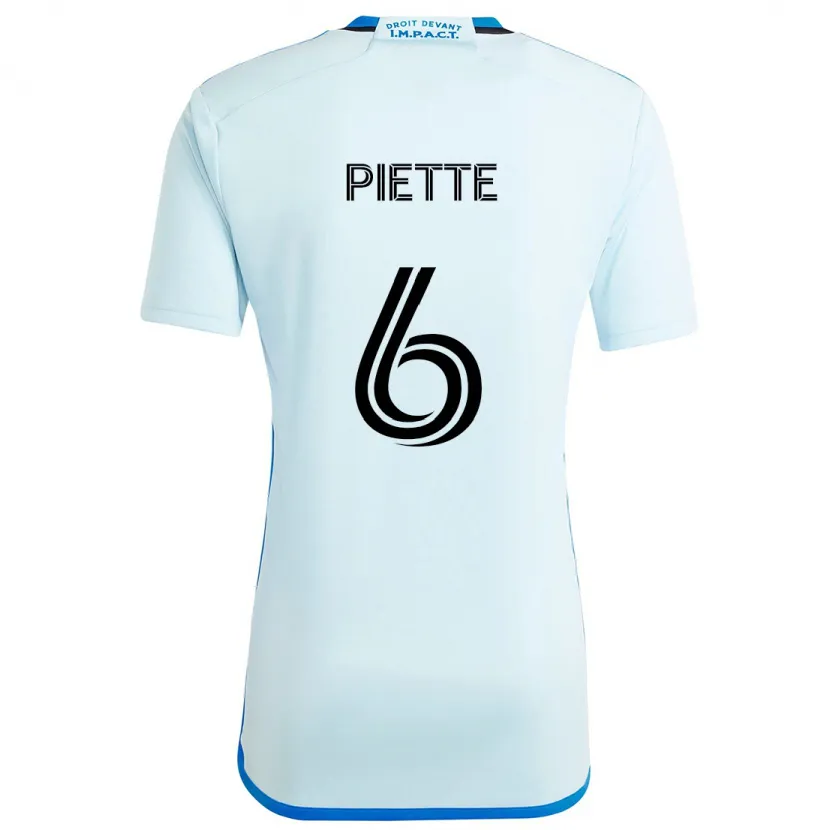 Danxen Kid Samuel Piette #6 Ice Blue Away Jersey 2024/25 T-Shirt