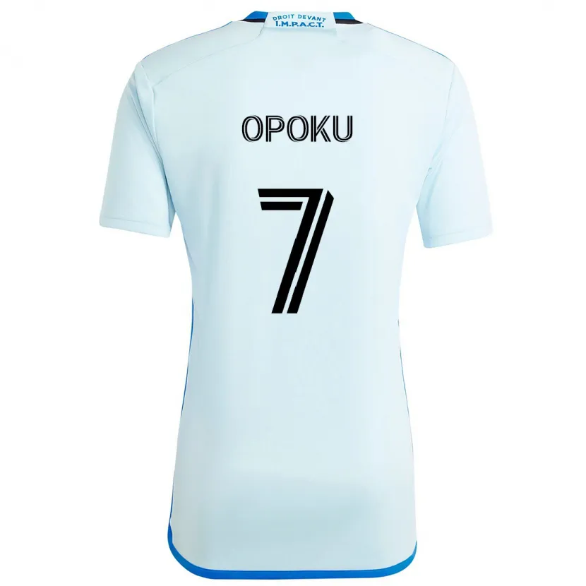 Danxen Kid Kwadwo Opoku #7 Ice Blue Away Jersey 2024/25 T-Shirt