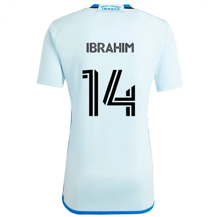 Danxen Kid Sunusi Ibrahim #14 Ice Blue Away Jersey 2024/25 T-Shirt