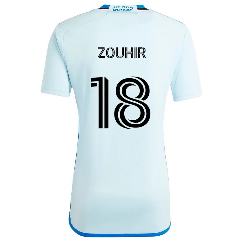 Danxen Kid Rida Zouhir #18 Ice Blue Away Jersey 2024/25 T-Shirt