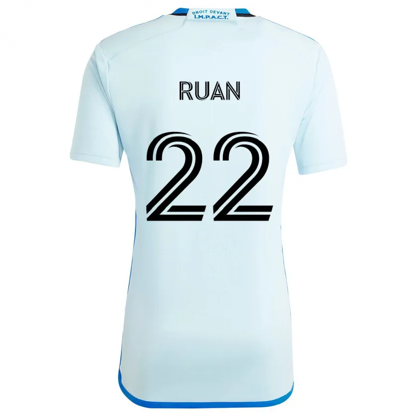 Danxen Kid Ruan #22 Ice Blue Away Jersey 2024/25 T-Shirt