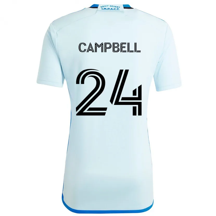 Danxen Kid George Campbell #24 Ice Blue Away Jersey 2024/25 T-Shirt