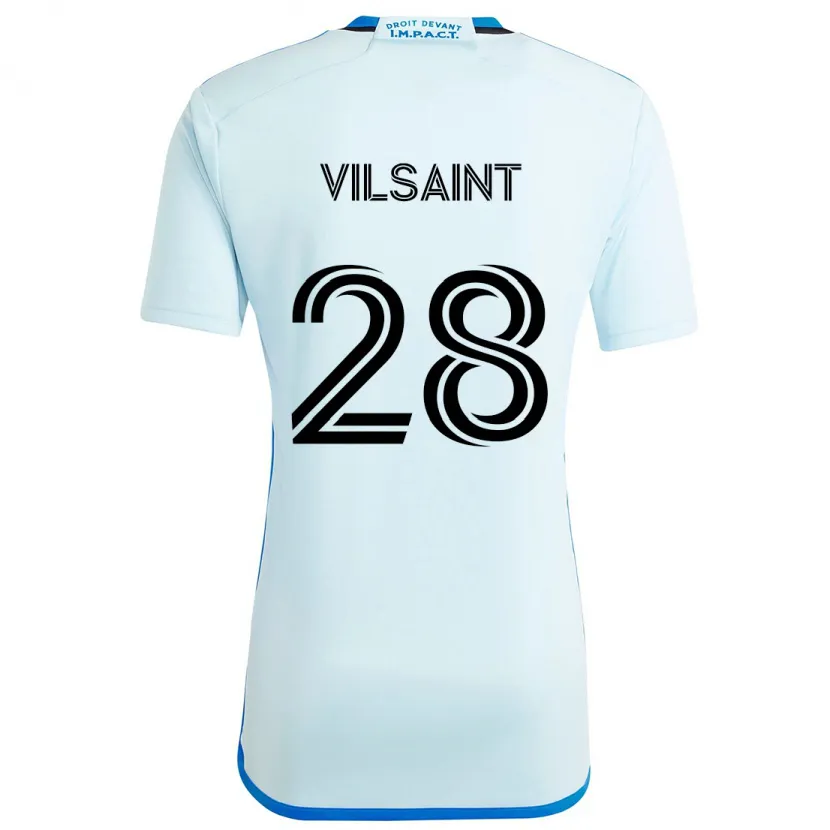 Danxen Kid Jules-Anthony Vilsaint #28 Ice Blue Away Jersey 2024/25 T-Shirt