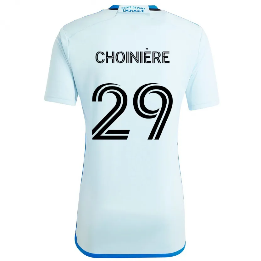 Danxen Kid Mathieu Choinière #29 Ice Blue Away Jersey 2024/25 T-Shirt