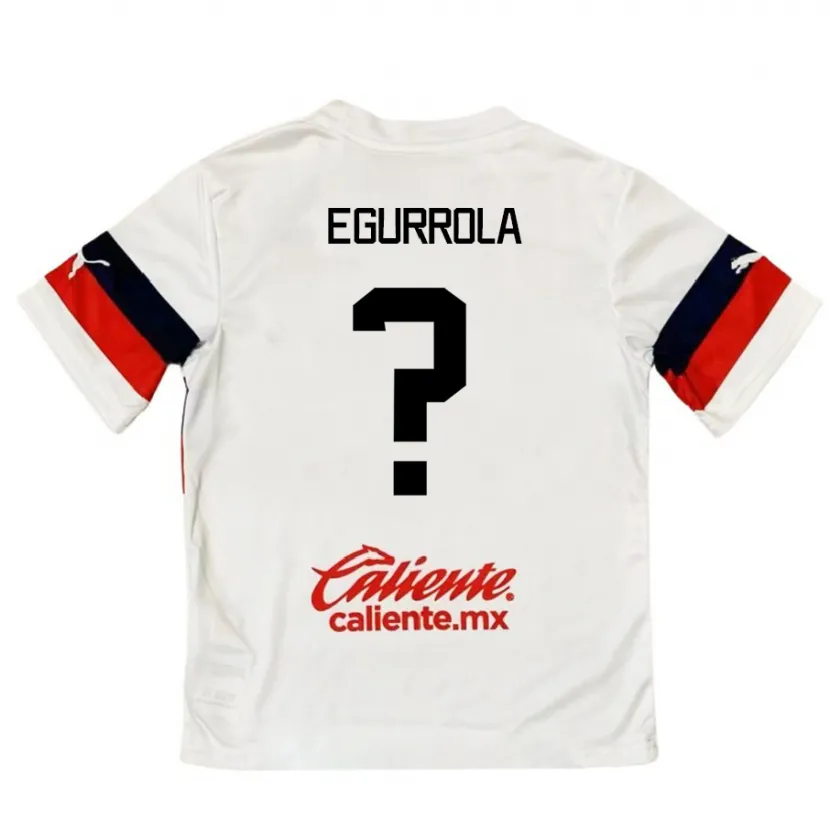 Danxen Kid Luis Egurrola #0 White Red Away Jersey 2024/25 T-Shirt