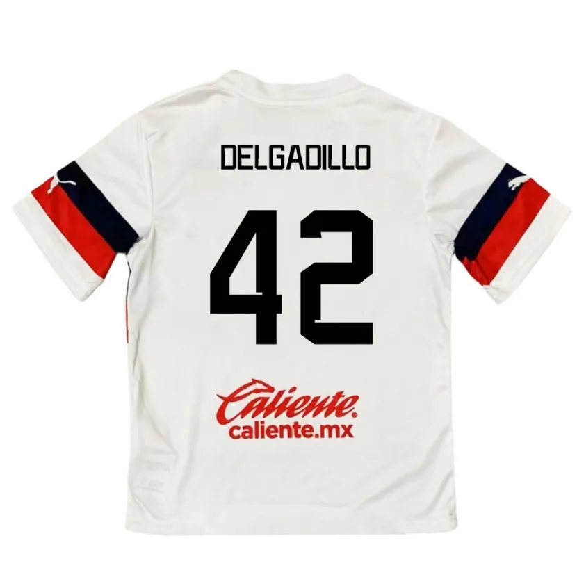 Danxen Kid Diego Delgadillo #42 White Red Away Jersey 2024/25 T-Shirt