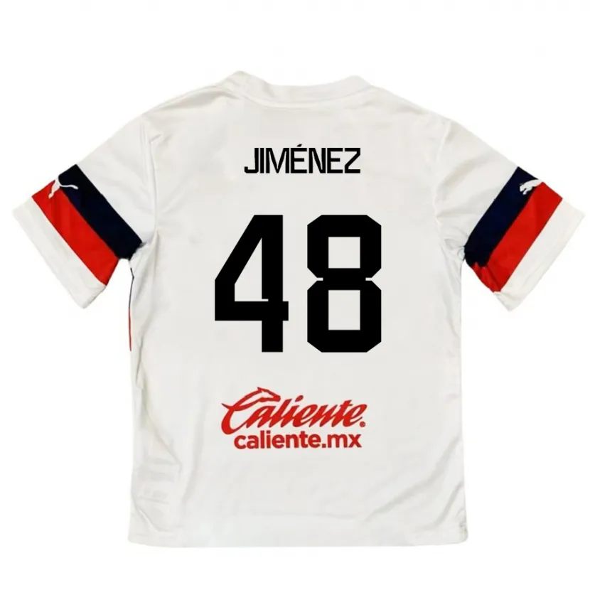 Danxen Kid Leonardo Jiménez #48 White Red Away Jersey 2024/25 T-Shirt