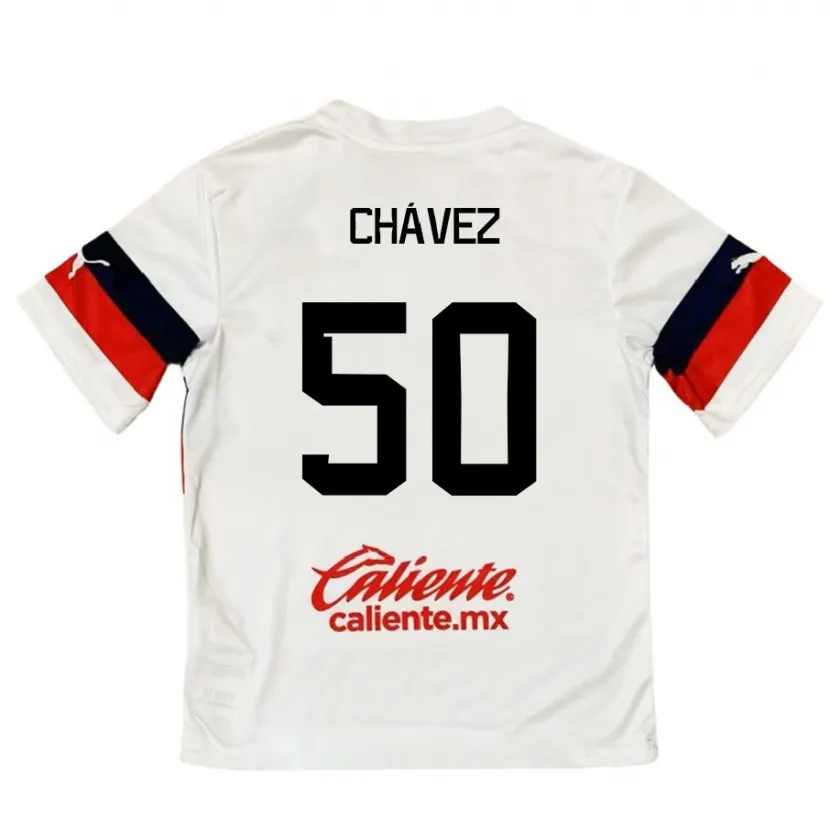 Danxen Kid Mateo Chávez #50 White Red Away Jersey 2024/25 T-Shirt