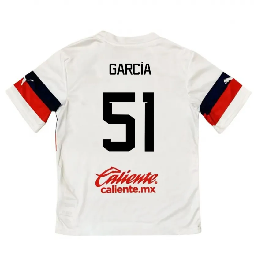 Danxen Kid Eduardo García #51 White Red Away Jersey 2024/25 T-Shirt