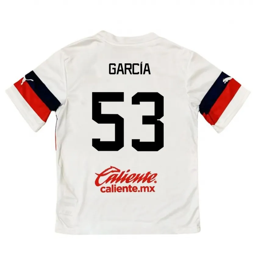 Danxen Kid Uziel García #53 White Red Away Jersey 2024/25 T-Shirt