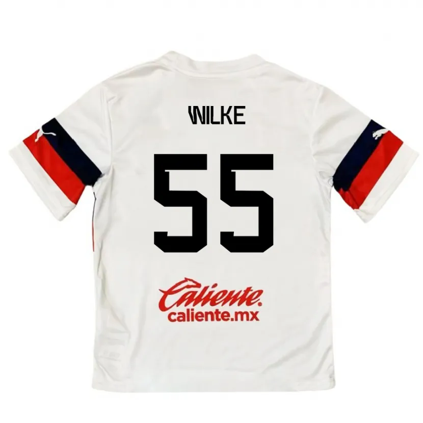 Danxen Kid Teun Wilke #55 White Red Away Jersey 2024/25 T-Shirt