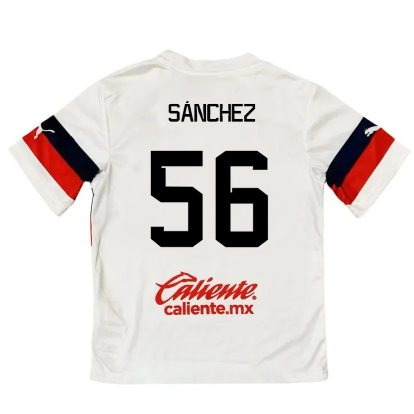 Danxen Kid Benjamín Sánchez #56 White Red Away Jersey 2024/25 T-Shirt