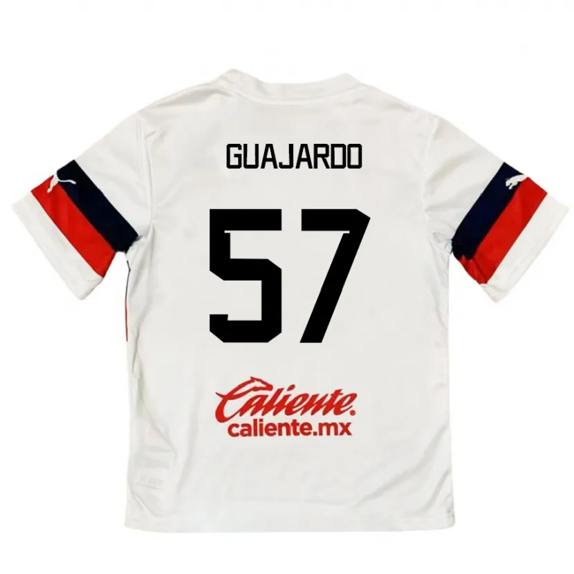 Danxen Kid Dylan Guajardo #57 White Red Away Jersey 2024/25 T-Shirt