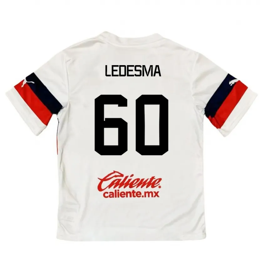 Danxen Kid Luis Ledesma #60 White Red Away Jersey 2024/25 T-Shirt