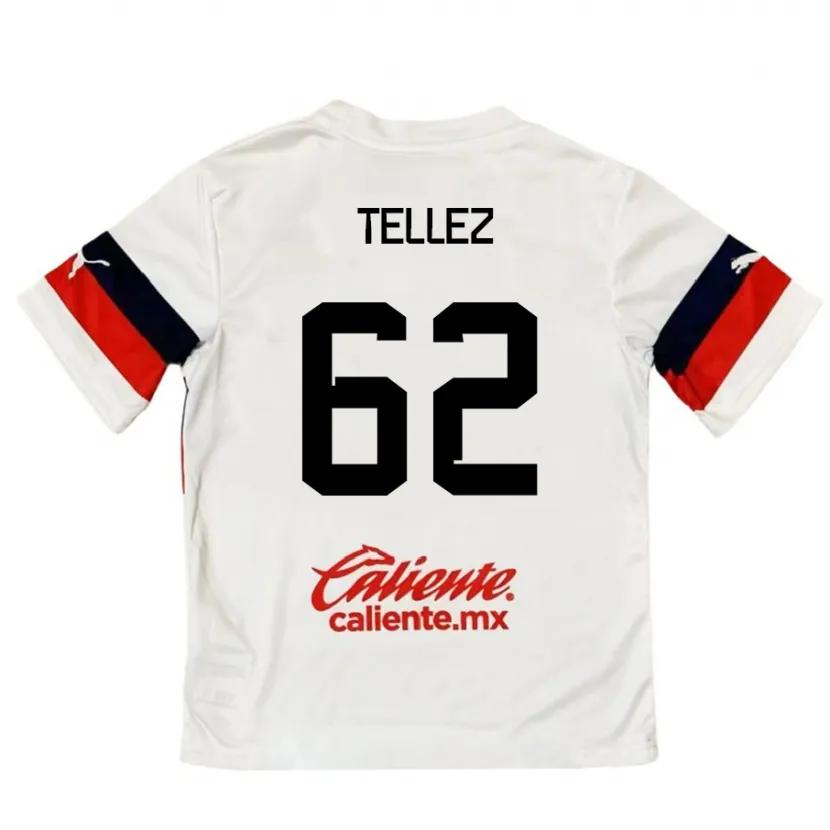 Danxen Kid Brandon Téllez #62 White Red Away Jersey 2024/25 T-Shirt