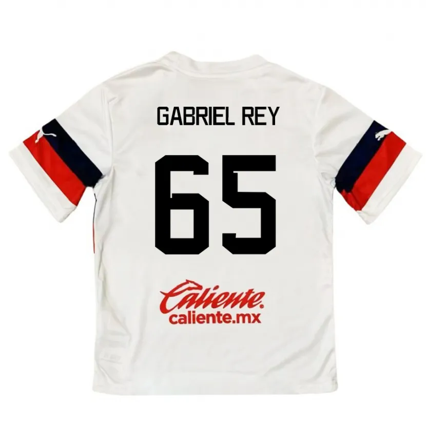 Danxen Kid Luis Gabriel Rey #65 White Red Away Jersey 2024/25 T-Shirt