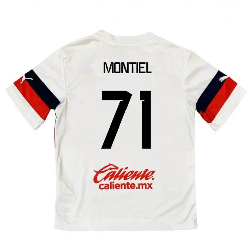 Danxen Kid Erick Montiel #71 White Red Away Jersey 2024/25 T-Shirt