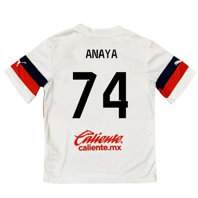 Danxen Kid Mario Anaya #74 White Red Away Jersey 2024/25 T-Shirt