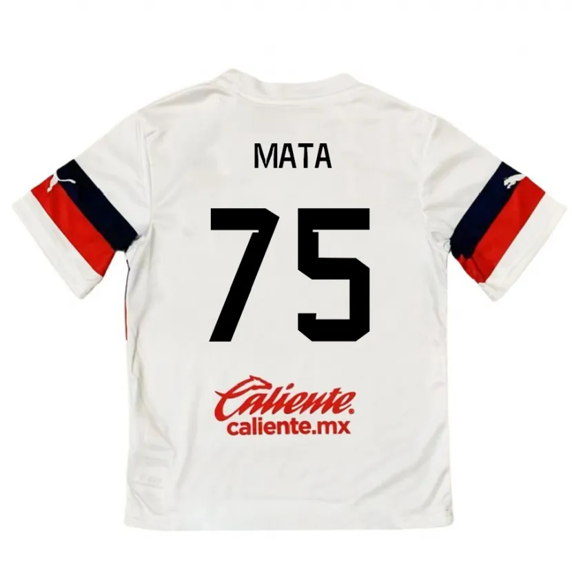 Danxen Kid Hugo Mata #75 White Red Away Jersey 2024/25 T-Shirt