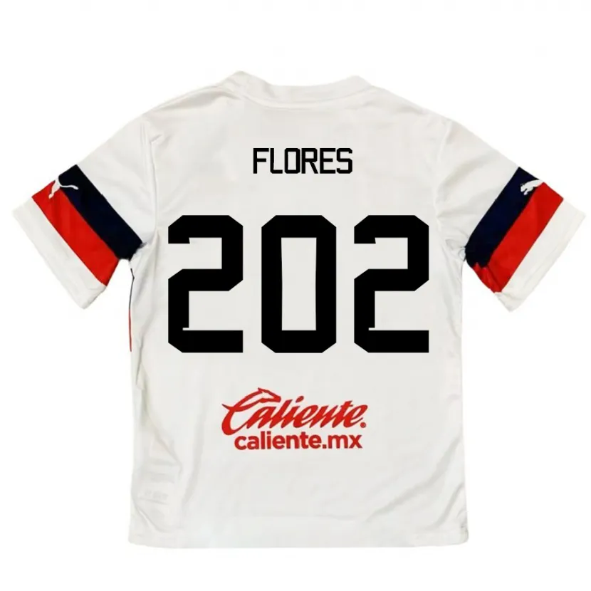 Danxen Kid Daniel Flores #202 White Red Away Jersey 2024/25 T-Shirt