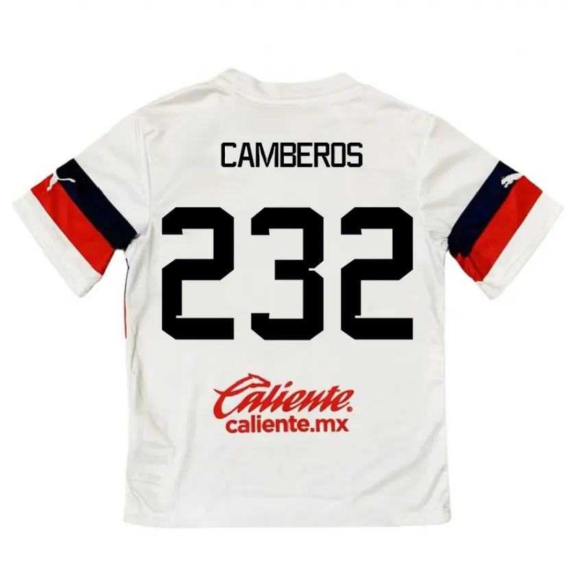 Danxen Kid Hugo Camberos #232 White Red Away Jersey 2024/25 T-Shirt