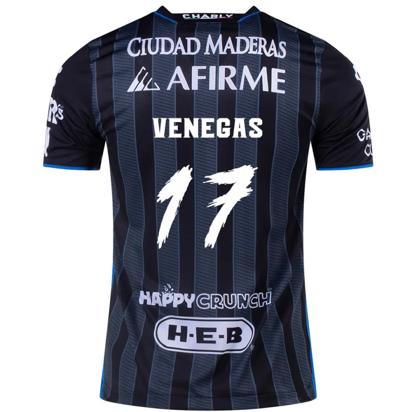 Danxen Kid Francisco Venegas #17 White Black Away Jersey 2024/25 T-Shirt