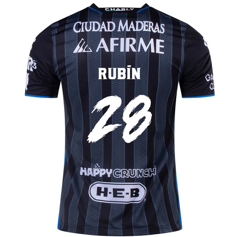 Danxen Kid Rubio Rubín #28 White Black Away Jersey 2024/25 T-Shirt