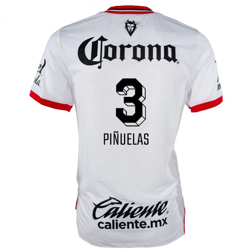 Danxen Kid Fernando Piñuelas #3 White Red Away Jersey 2024/25 T-Shirt