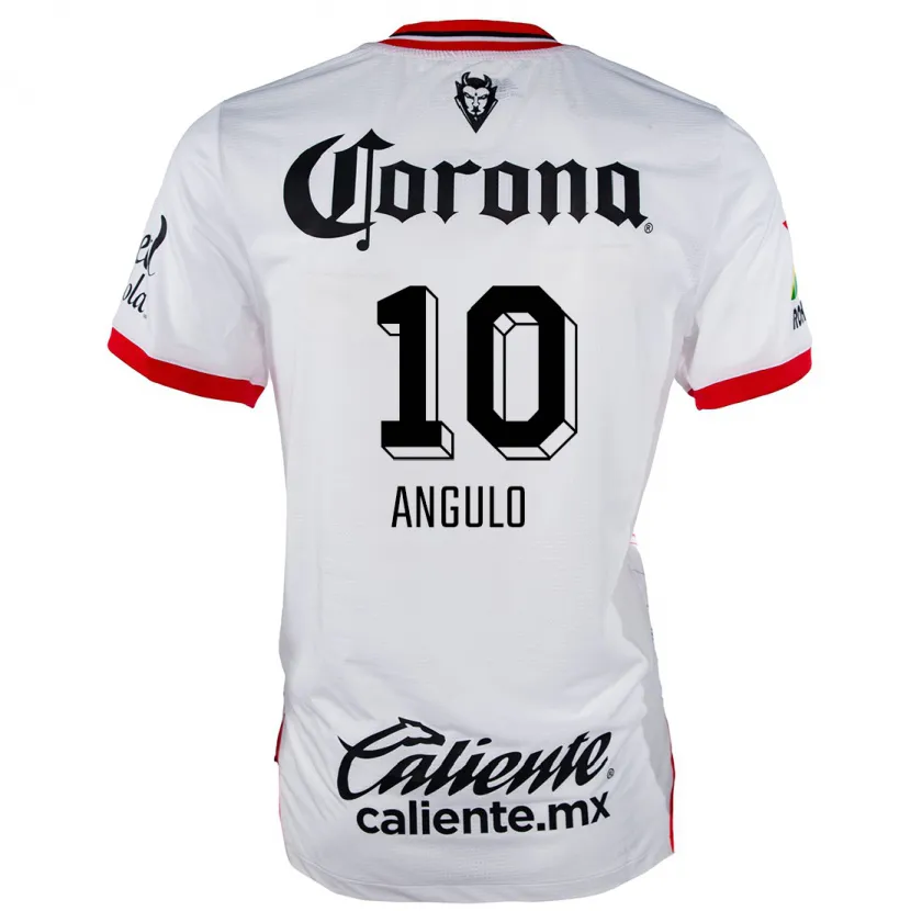 Danxen Kid Jesús Angulo #10 White Red Away Jersey 2024/25 T-Shirt