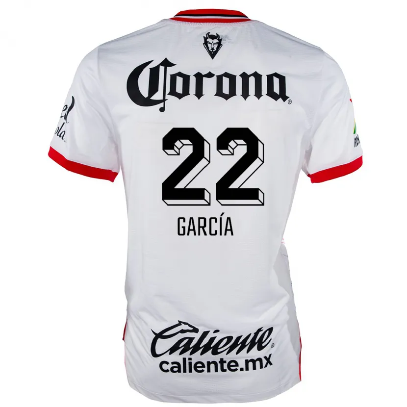 Danxen Kid Luis García #22 White Red Away Jersey 2024/25 T-Shirt