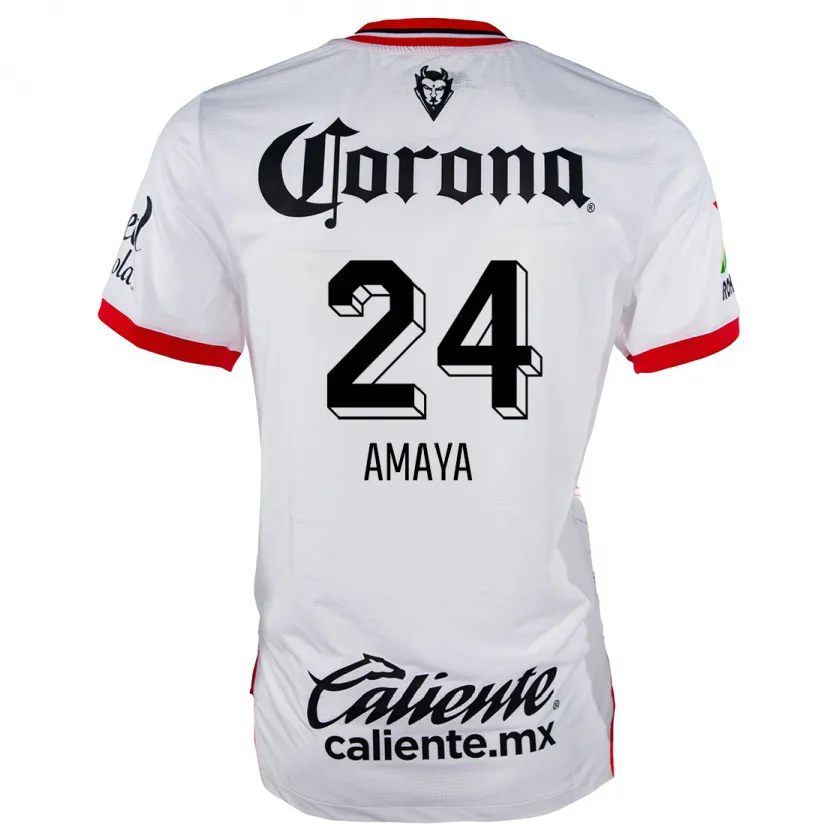 Danxen Kid Frankie Amaya #24 White Red Away Jersey 2024/25 T-Shirt