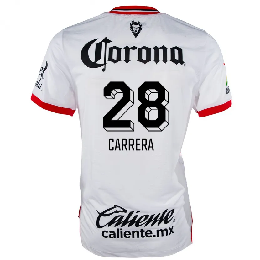 Danxen Kid Nico Carrera #28 White Red Away Jersey 2024/25 T-Shirt