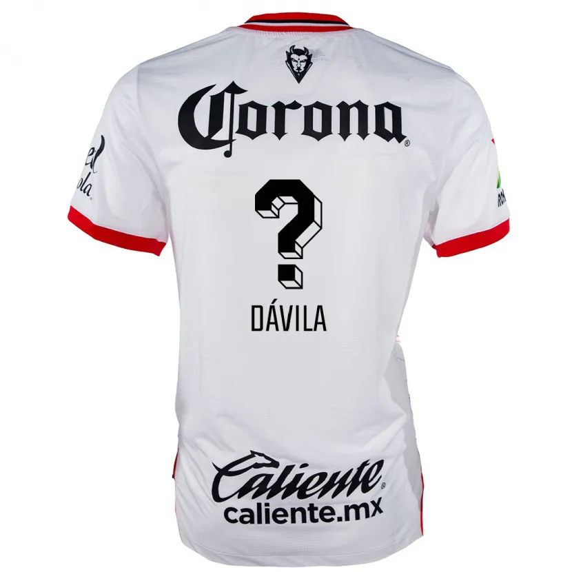 Danxen Kid Dilan Dávila #0 White Red Away Jersey 2024/25 T-Shirt