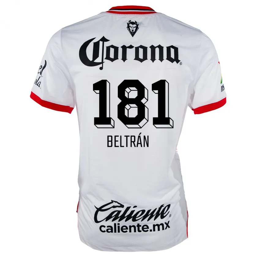 Danxen Kid Ronaldo Beltrán #181 White Red Away Jersey 2024/25 T-Shirt