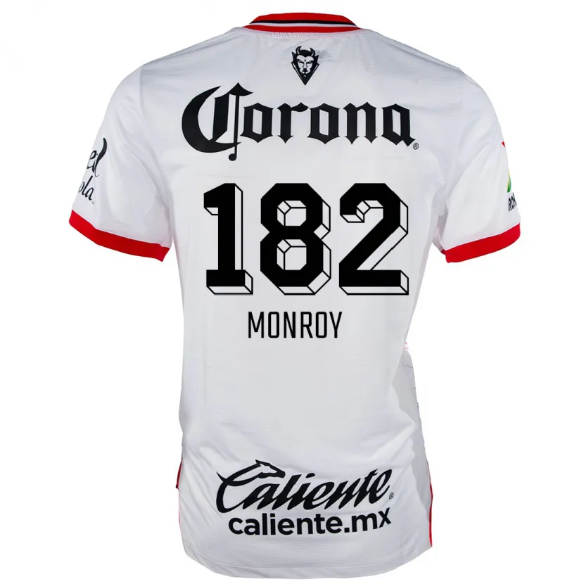 Danxen Kid Brayan Monroy #182 White Red Away Jersey 2024/25 T-Shirt