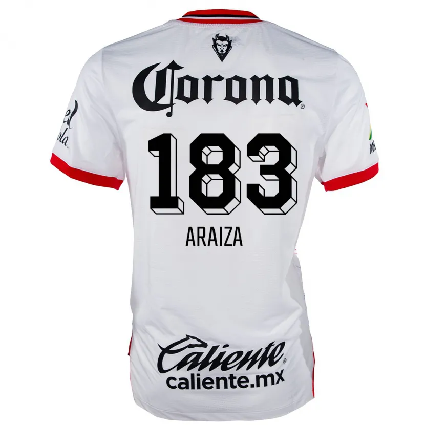 Danxen Kid Daniel Araiza #183 White Red Away Jersey 2024/25 T-Shirt