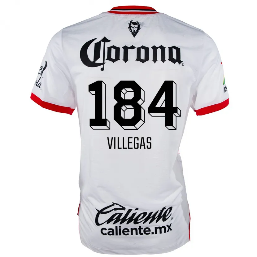 Danxen Kid Abraham Villegas #184 White Red Away Jersey 2024/25 T-Shirt