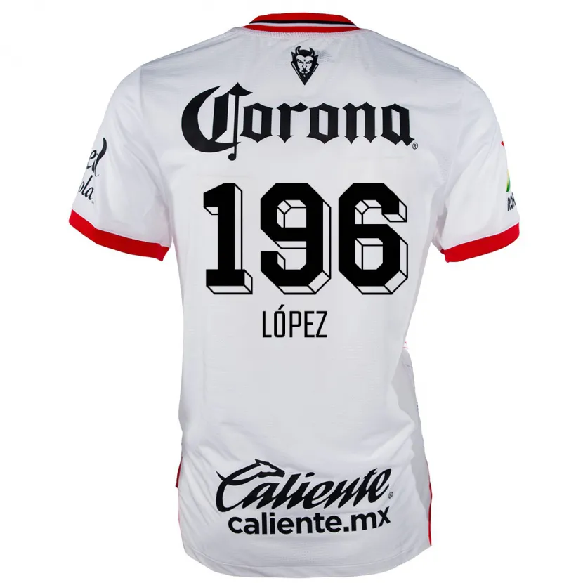 Danxen Kid Ethan López #196 White Red Away Jersey 2024/25 T-Shirt